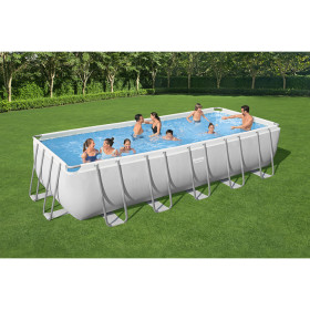 PISCINA RECTANGULAR CON DEPURADORA 640X274X132 CM.