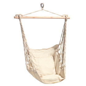 HAMACA SILLON COLGANTE COLOR NATURAL