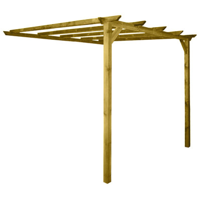 PERGOLA MADERA PAPILLON 3X 2.8 METROS 2 POSTES
