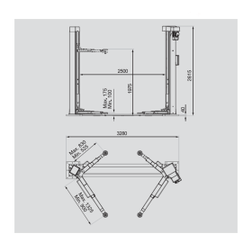 ELEVADOR ELECTROMECÁNICO DOS COLUMNAS  3200 Kg
