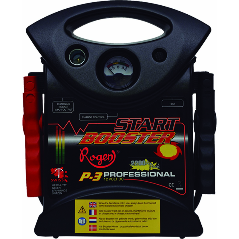 BOOSTER ARRANCADOR DE BATERIAS PROFESIONAL 2500 A, 12 V.