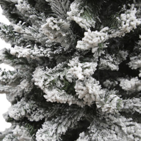 ARBOL DE NAVIDAD SLIM NEVADO (ESTRECHO) 240 CM. 1217 RAMAS PVC