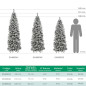 ARBOL DE NAVIDAD SLIM NEVADO (ESTRECHO) 240 CM. 1217 RAMAS PVC ARBOL DE NAVIDAD SLIM NEVADO (ESTRECHO) 240 CM. 1217 RAMAS PVC