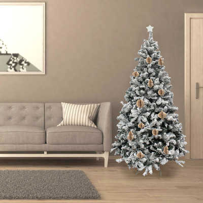 ARBOL DE NAVIDAD NEVADO 180 CM. 758 RAMAS. PVC