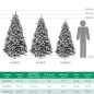 ARBOL DE NAVIDAD NEVADO 180 CM. 758 RAMAS. PVC ARBOL DE NAVIDAD NEVADO 180 CM. 758 RAMAS. PVC