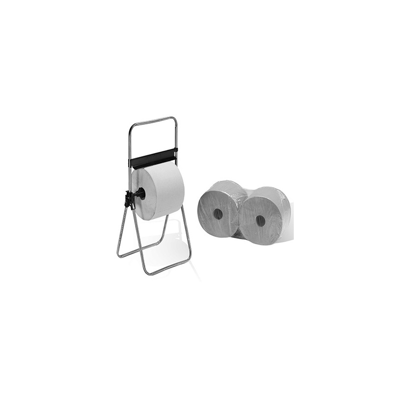 BOBINA INDUSTRIAL PAPEL BLANCA, (PACK DE DOS ROLLOS)