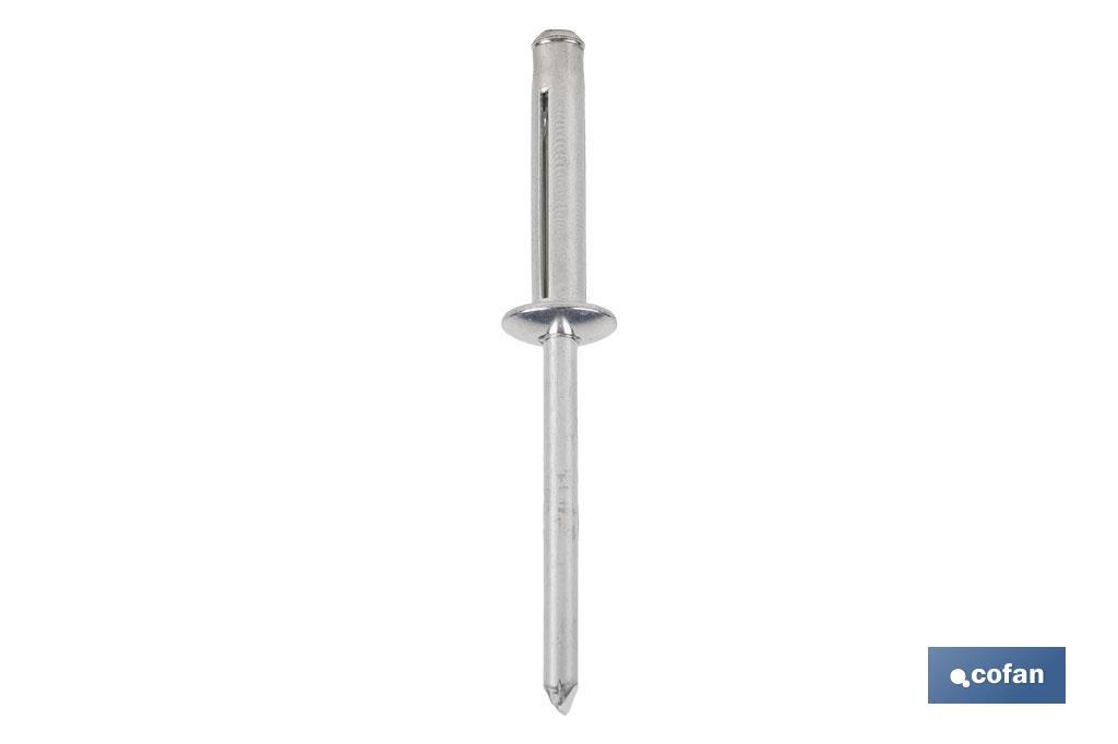 REMACHES ALUMINIO TRÉBOL 4 X 13 MM (PACK: 500 UDS)