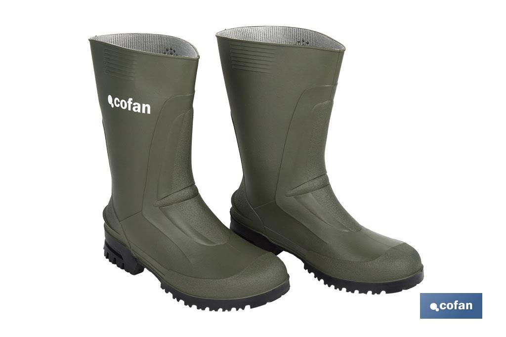 BOTA PVC VERDE MEDIA CAÑA TALLA 37 (PACK: 1 UDS)