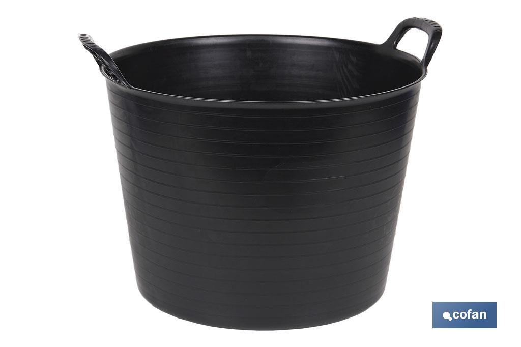 CAPAZO   NEGRO  RECICLADO  42 L   48.5 X 45 X 38 CM (PACK: 6 UDS)