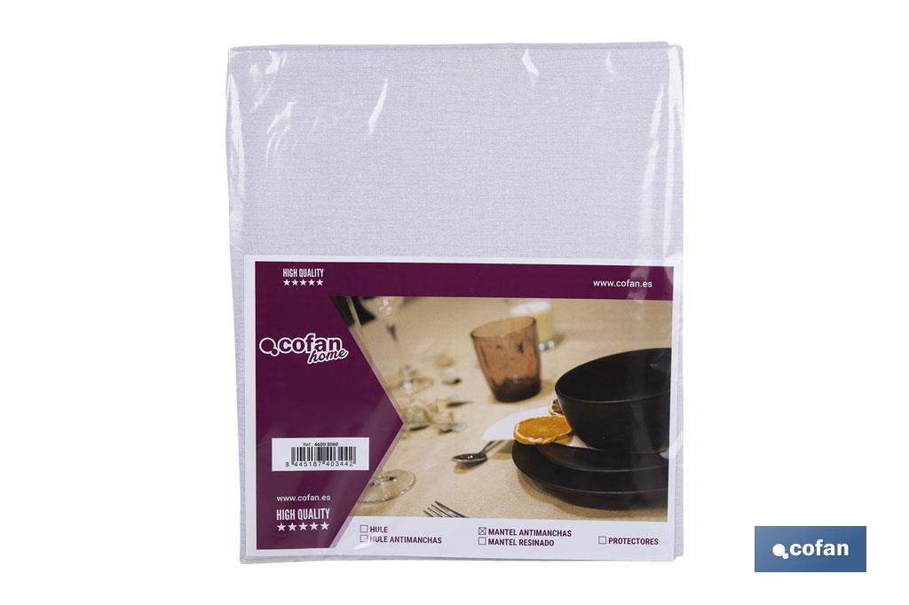 MANTEL ANTIMANCHAS ESTERILLA GRIS   1,40 X 1,80 (PACK: 1 UDS)