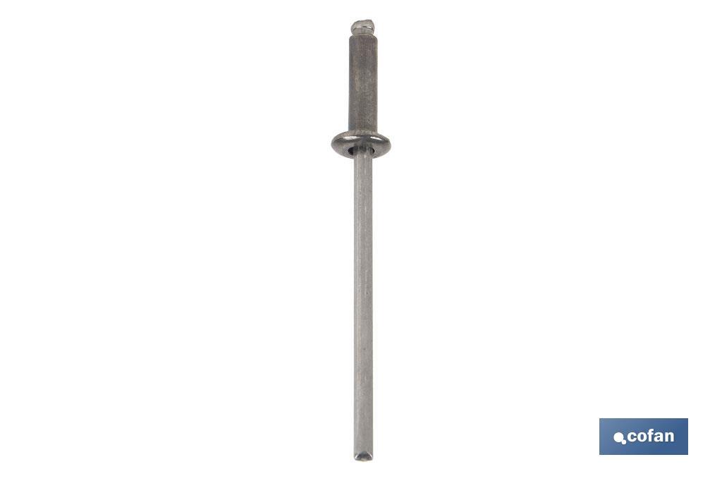 REMACHE ACERO INOX A-2  4.8 X 14 MM (PACK: 500 UDS)
