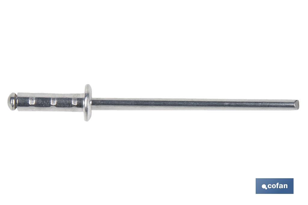 REMACHE ALUMINIO MULTIGRIP 4,8 X 14 MM
