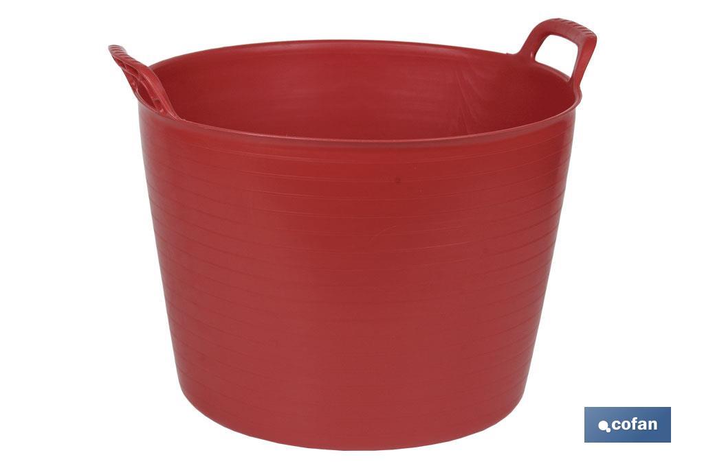 CAPAZO  42 L ROJO  48.5 X 45 X 38 CM venta unitaria