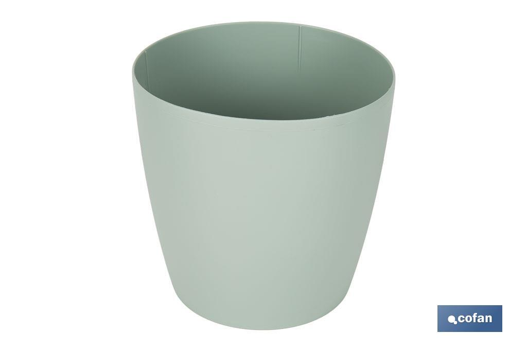 MACETA CAMELIA COLOR VERDE 14X13.8cm