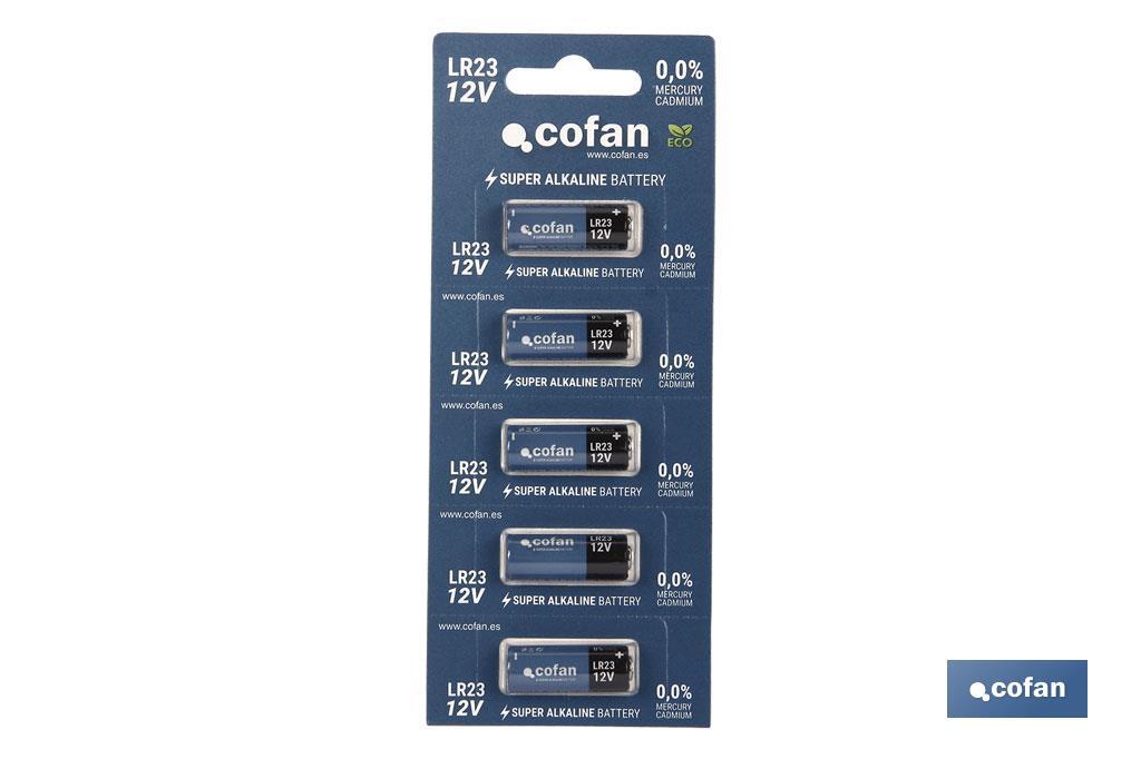 PILA ALCALINA LR23/12V VENTA UNITARIA (PACK: 5 UDS)