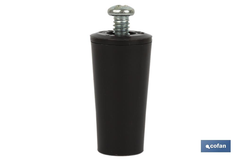 Tope para persianas en PVC | Medida 40 mm | Incluye tornillo métrica 6 | Disponible en varios colores